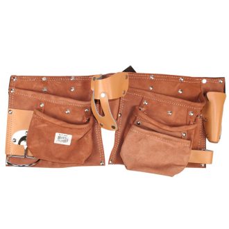   Professzionális szerszámtartó bőr kötény – 11 rekeszes 006348