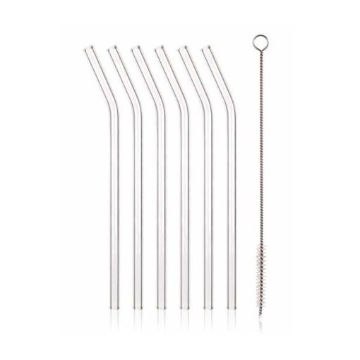 Szívószál szett tisztítókefével 20cm, hajlított 04269953
