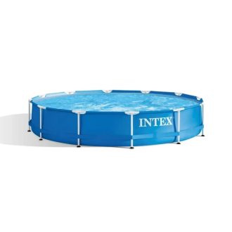   Intex 28210 Metal Frame kör alakú fémvázas kerti medence – 366 x 76 cm 128210