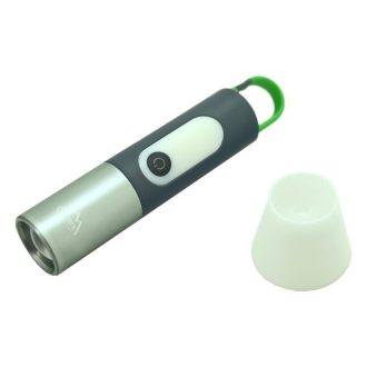   FLASH LED zseblámpa – 750 lm, tölthető, ZOOM és fénykúppal 13147