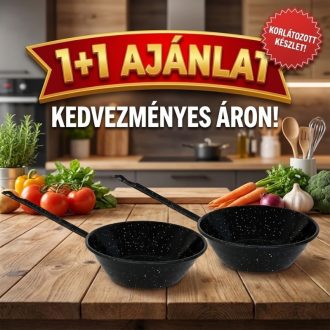   Paella nyeles serpenyő zománcozott 22 cm 1+1 AJÁNLAT 13377-2