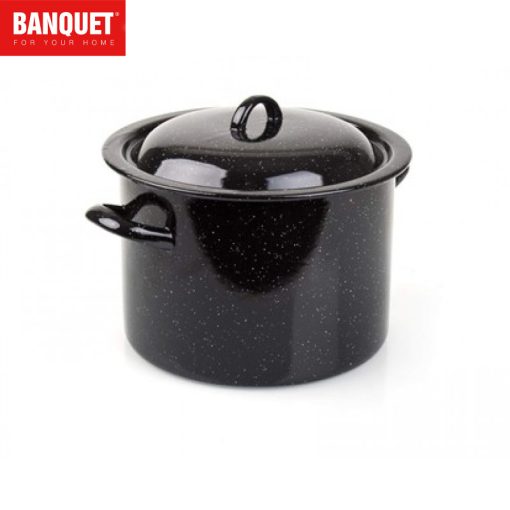 BANQUET zománcozott edény fedővel, 3 liter 13VEFP18