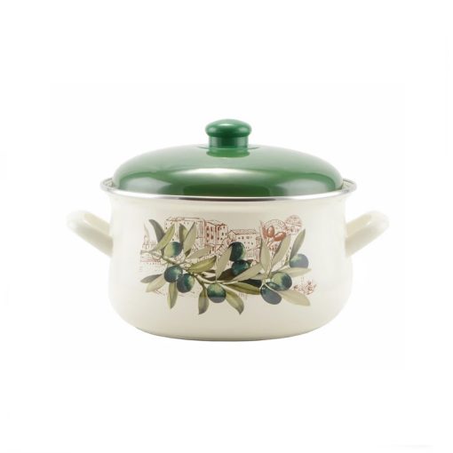 Perfect Home Oliva Zománcozott lábas 22 cm+fedő 14829