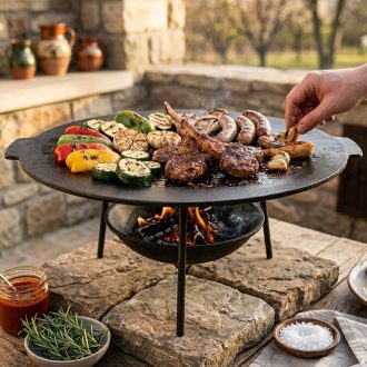 Perfect Home Öntöttvas Grill tárcsa 44 cm 17893