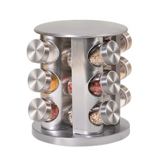 Forgatható fűszertartó, 12 db-os - Fém 200202038