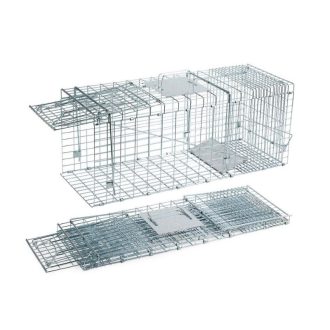   Összecsukható élvefogó allat csapda, 79x28x33cm, horganyzott fém 2171596