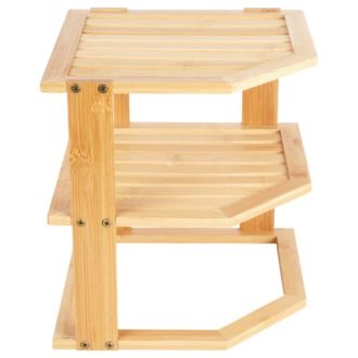   3 Szintes Bambusz Sarok Konyhai Polc – Intelligens helykihasználás 229282