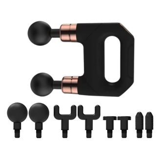   Dupla fejű masszázspisztoly 8 cserélhető fejjel, akkumulátoros 24566