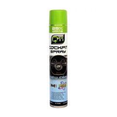   Q11 műszerfalápoló & tisztító habspray, új autó illat, matt hatás, 750 ml 2551