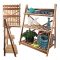 Háromszintes fa virágtartó állvány, összecsukható, széles kivitel 27400