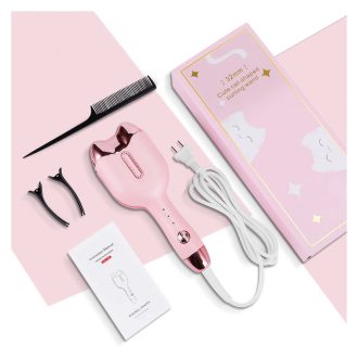   32mm aranyos macska alakú hajgöndörítő eszköz, rózsaszín