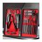 Prémium 24 részes manikűr és pedikűr szett – elegáns tokban piros-fekete - 40683700