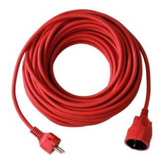 Hálózati hosszabbító kábel piros 40M