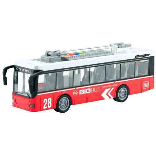 Troli (áramszedő kábel, nyitható ajtó, fény, hang) 47754