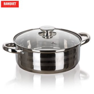 BANQUET Rozsdamentes acél serpenyő LIVING 6.6 l 48721973-A