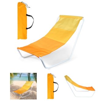 Összecsukható strandnapágy sárga 489272