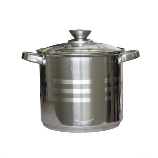 Fazék Inox 9 Literes Üveg Fedővel 24cm 5949062800744