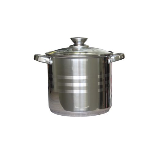 Fazék Inox 11,1 Literes Üveg Fedővel 26cm 5949062800751