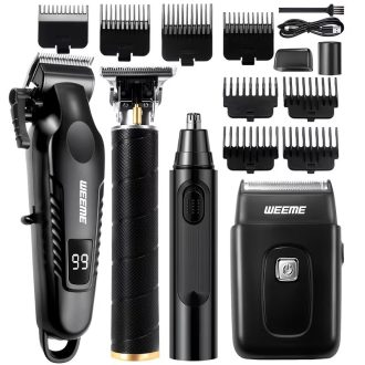   WEEME 4 darabos professzionális férfi ápoló és borbély készlet 5KM875V989