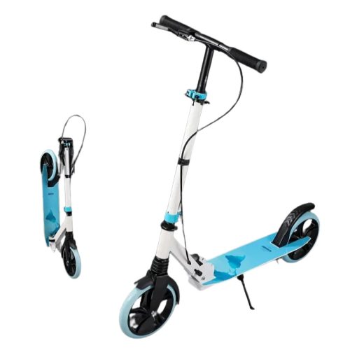 Nagy kerekű összecsukható roller - Kék 601099596467799