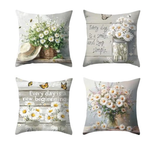 4 darabos Tavaszi Mintás Párnahuzat 45cm x 45cm 601099803894797