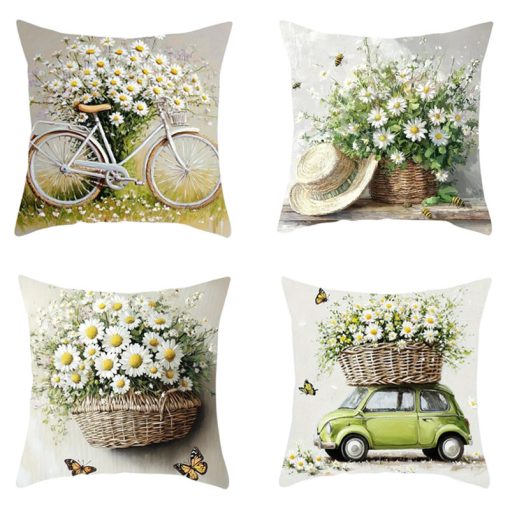 4db Virágmintás párnahuzat 45x45cm 601100106903831