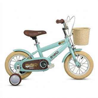   B-LECI 16 colos Gyermek Kerékpár – Vintage Menta és Barna Kivitel 602B