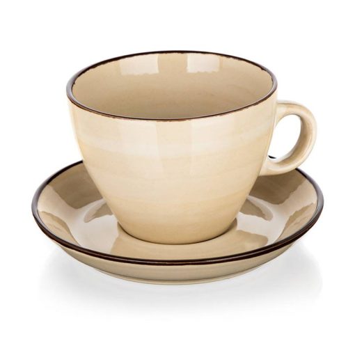 BANQUET PALAS Csésze és csészealj 290 ml, krém 
60322809