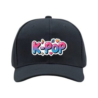   K-POP Stílusú Baseball Sapka Színátmenetes Felirattal – Fekete 62MGG50266-1