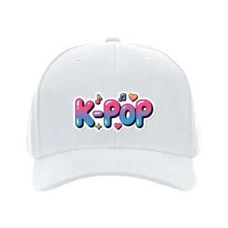   K-POP Stílusú Baseball Sapka Színátmenetes Felirattal – Fehér 62MGG50266-2