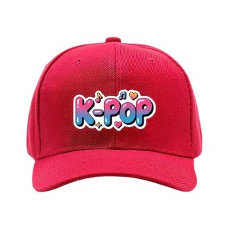   K-POP Stílusú Baseball Sapka Színátmenetes Felirattal – Piros 62MGG50266-3