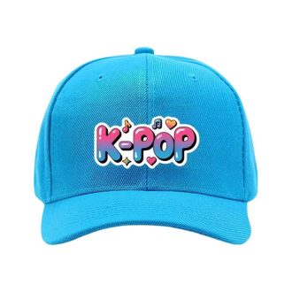   K-POP Stílusú Baseball Sapka Színátmenetes Felirattal – Világos Kék 62MGG50266-8