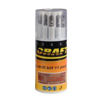 HSS Csigafúrókészlet kőzethez 11 db 3-10mm 6381