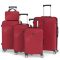 5 részes keményfedeles bőrönd szett piros 6XM2V59653-5P