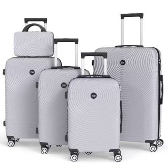   5 részes keményfedeles bőrönd szett szürke 6XM2V59653-5SZ