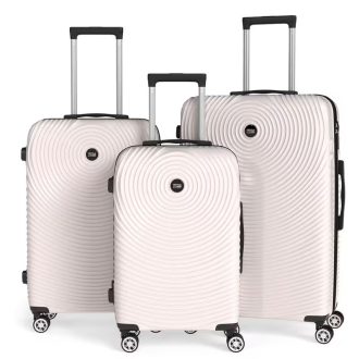 3 részes keményfedeles bőrönd szett bézs 6XM2V59653-B