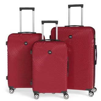 3 részes keményfedeles bőrönd szett piros 6XM2V59653-P