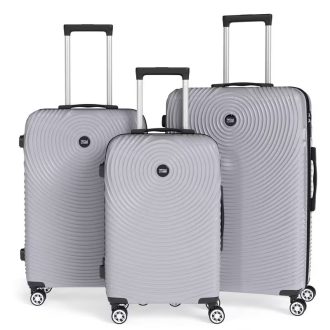   3 részes keményfedeles bőrönd szett szürke 6XM2V59653-SZ