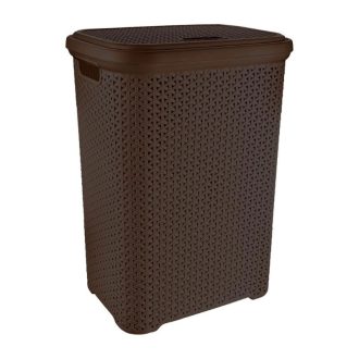   Orion szennyeskosár 55L – barna, műanyag, praktikus tárolás 730540