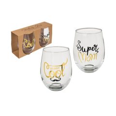 Pohár, "Super Mom & Daddy Cool" felirattal 750046