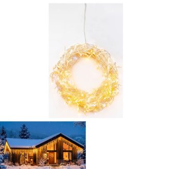   MagicHome karácsonyi LED fényfüzér, 306 LED, meleg fehér 12m 8092021