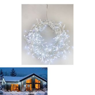   MagicHome karácsonyi LED fényfüzér, 306 LED, hideg fehér 12m 8092022