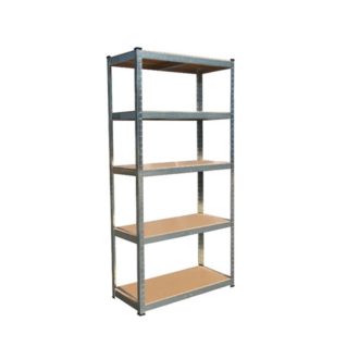 Fémkeretes polc 5 db MDF polccal 954542