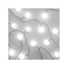   Elemes fehér golyós fényfüzér 10 LED - 1,5 m fehér 96015LIB-101WC