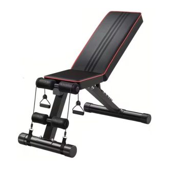   8 Szintben Állítható, Összecsukható Univerzális Súlyzópad – Gumikötelekkel AA8110095