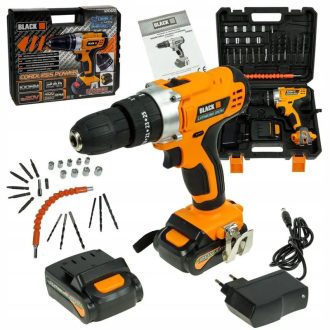 BLACK akkus fúró-csavarozó kiegészítőkkel 20V - 12065