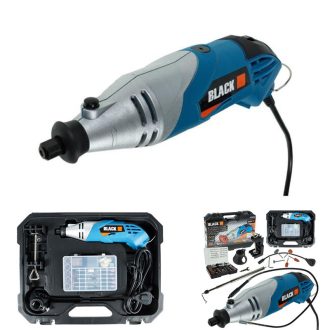 Black mini gravírozó készlet 200W 126 részes 42653