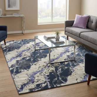 Athena szőnyeg Cream-Navy 200x290cm B7125A-2