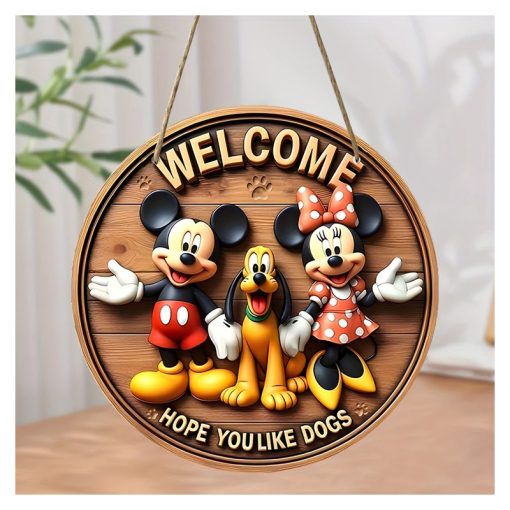 Disney fali dekor fából 20 cm Welcome  BC945659
