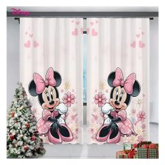   Disney Minnie egér mintás sötétítő függöny, 2 db 130 x 210 cm BK1247938-2